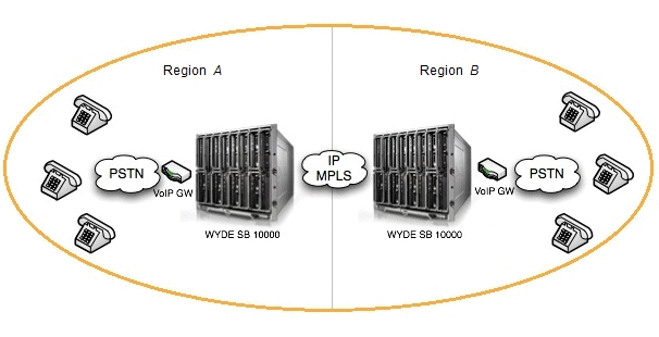 WYDE Voice conference bridges can be deployed to allow “Geo-Dispersed conferencing”, allowing several bridges to be deployed in different regions or countries yet acting as one large conference bridge.